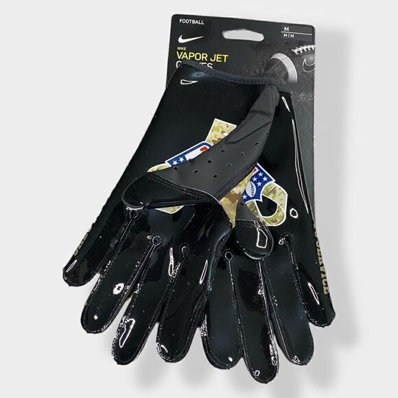 New Nike Vapor Jet Football Gloves 6.0 Mens Salute To Service Camo size Medium - Picture 4 of 11